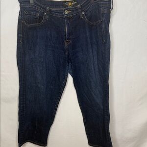 Lucky Brand Danville classic rider crop straight leg jeans sz 32